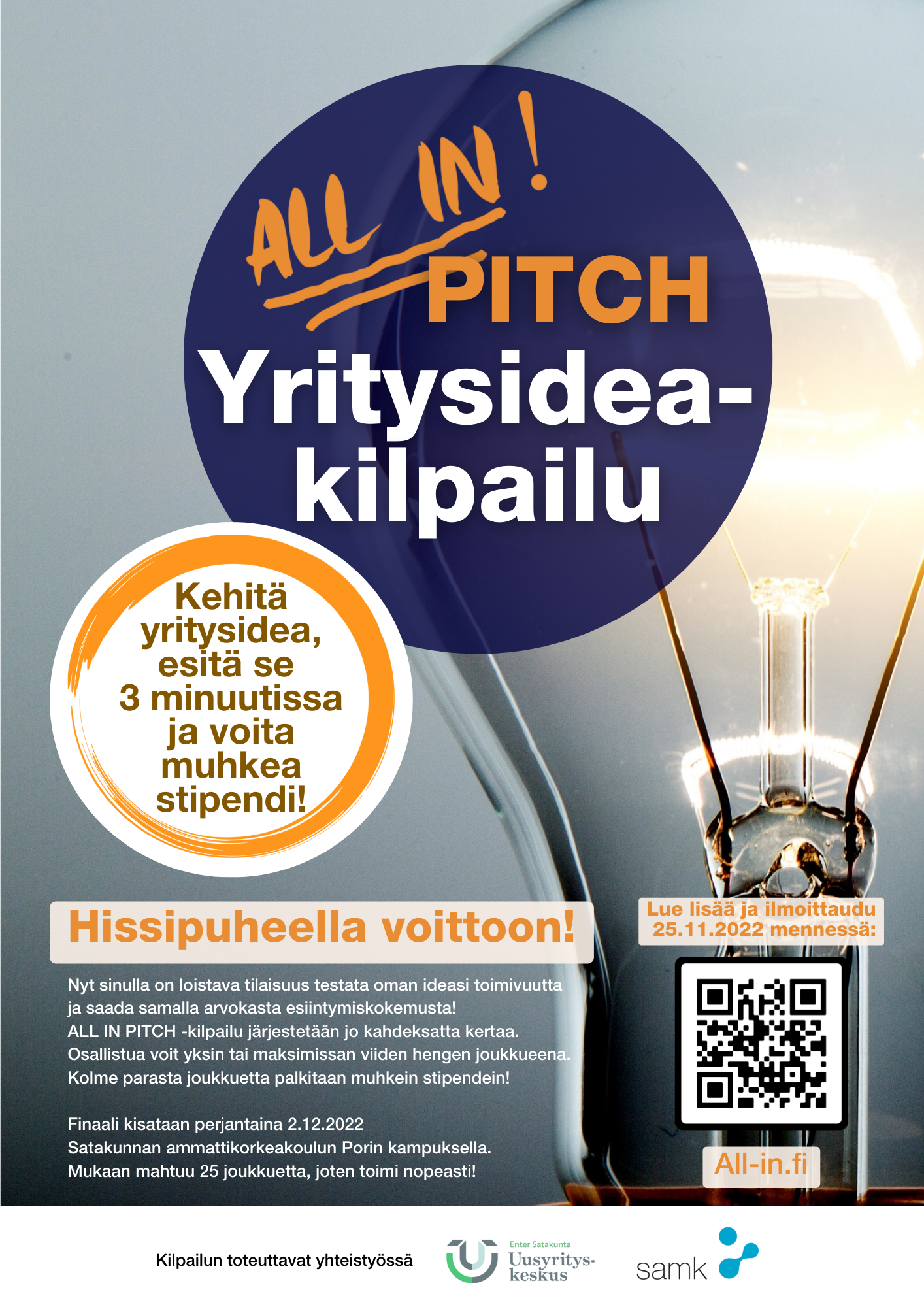 All In Pitch Yritysideakilpailu 2022